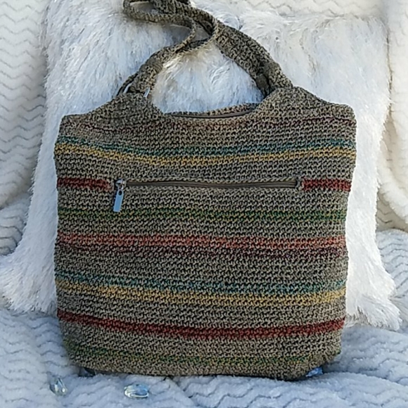 The Sak Handbags - NWOT The SAK Large Striped Woven Shoulder bag